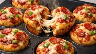How to Make Pizza Muffins at Home | Cheesy & Fluffy Recipe