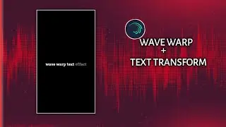 ।।how to apply wave warp effect and text transform।।alight motion wave warp text transform effect।।।