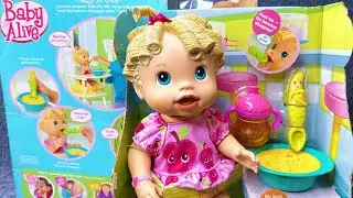 Satisfying with Unboxing BabyAlive BANANAS Bowl Spoon & Sippy Cup Kitchen Set Toys ASMR