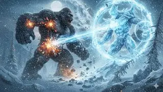 GIANT Gorilla vs ICE Titan &ndash; 150M Monster Battle | Epic Mountain Fight