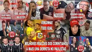 MELHORES REAÇOES DOS CORINTIANOS AO SÃO BERNARDO 1X0 CORINTHIANS ANTES E DEPOIS DO JOGO COM 1 A MAIS