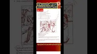 Diploma in Civil Engineering 1st sem communication skills 2018 Modal Paper' #ytshorts #shorts #viral