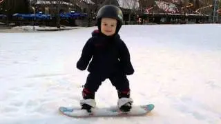 1 year old snowboarder/skateboarder