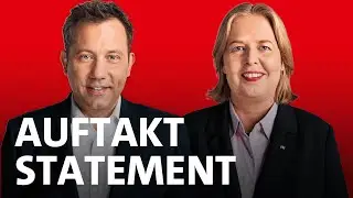 Auftaktstatement der SPD-Vorsitzenden Bärbel Bas und Lars Klingbeil