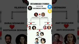 Ritesh Deshmukh family tree | Vilasrao Deshmukh family | Deshmukh family tree #viral #shorts #short