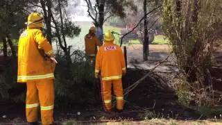 Fire on Simmie Rd, Echuca