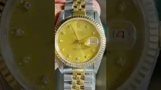 Rolex oyster perpetual date just two tone Swiss automatic men's watch