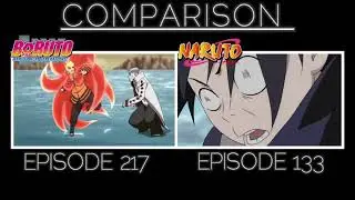 NARUTO'S ICONIC COMBO-COMPARISON (BORUTO EPISODE 217 AND NARUTO EPISODE 133)
