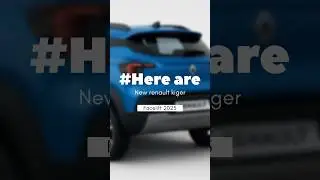 new renault kiger facelift launch on 24 august and here are the teaser of it!!!!!🛞  #renaultindia