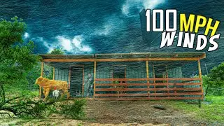 100 MPH Winds DAMAGE Our BARN! Crazy Oklahoma Storms on the Homestead / Ranch / Off Grid