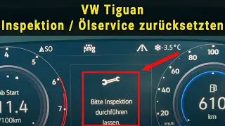 VW Tiguan Service zurücksetzten - Inspektion und Ölwechsel reset -  Volldigitales Kombiinstrument