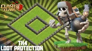 NEW EXCLUSIVE TH4 LOOT PROTECTION BASE | 2025 DEFENSE BASE | CLASH OF CLANS | @linuxbuilder