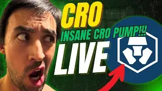 🔴LIVE 🔴CRO & BTC CRAZY CRASH  [BEGINNER TA & TRADING]💙