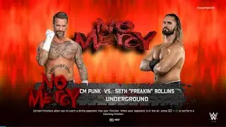 CM Punk vs Seth Freakin Rollins in an Underground Match - wwe2k25