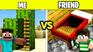Noob vs Pro: Secret Base Build Challenge in Minecraft!