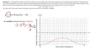 Precal 4.5 Example 6, Dock problem