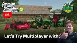 Farming Simulator 25 samen met Marcel bos & aleida ter wiel & mrpancake Arthur & christian muller.
