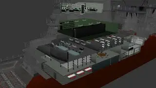 I create interiors for js maya. Modern warships 3d model