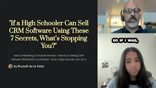 Sales & Marketing Consultant Reveals 7 Secrets to Selling CRM Software Effortlessly in 21 Minutes