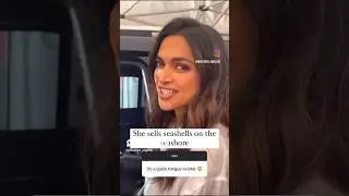 Try this tongue twister to improve your pronunciation and fluency #deepikapadukone #bollywood #esl