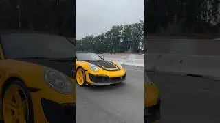 Chris Brown driving his weird Porsche 911 #porsche #cars #shorts