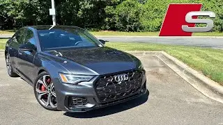 2025 Audi S6: POV Start Up, Test Drive, Walkaround and Review