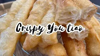 Crunchy Chinese Doughnut Recipe I Youtiao I Cha quay I Fried Breadstick