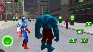 Monster Hero Vs Spider Vs Captain Hero Vs Ironman Vs Batman Vs City Gangster - Superhero Walkthrough