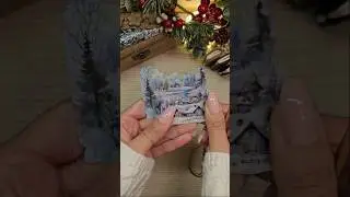 ASMR ❄️ DIY Christmas ornament #scrapbooking #diy #christmas #asmrsounds #shorts
