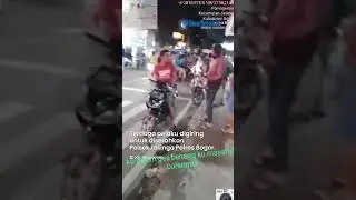 Apesnya Pelaku Curanmor, Diarak Warga ke Polsek Jasinga Bogor saat Kepergok Warga