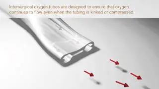 Intersurgical oxygen tube for uninterrupted flow