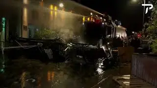 Georgian Riot Police Disperse Demonstrators at Presidential Palace