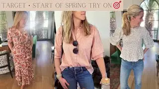 Spring Target Try On Haul &bull; SPRING 2022 &bull; Casual Spring Tops from Target &bull; Spring Outfits #JUSTTRYIT
