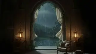 8 Hours Rainy Day on Naboo | Royal Palace Balcony Ambience | Deep Sleep & Study [4K]