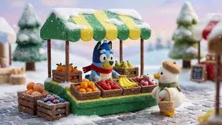 Bluey Winter Market Moment ❄️ Cozy Lo-Fi Jazz for Study, Focus & Relax