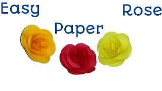 How to make realistic paper Roses। Paper flower Diy।Paper flower kese banate Hain