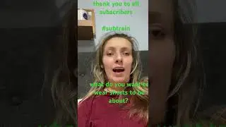 What do you want me to talk about next & #subtrain