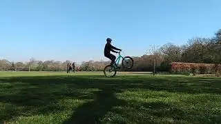 Back wheel hop attempts