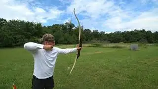 String travel! Recurve vs. Longbow! Visible proof of Longbow stability. Traditional Archery theories