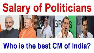 Monthly Salary Of Indian Politicians. Prime Minister , President , MP ,MLA