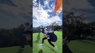 When Girls First Time Solo Paragliding Takeoff 😁😁 #paragliding #memes #speedsong #dance