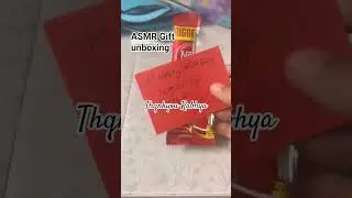 ASMR gift unboxing given by @rabhya chann- @tyagigaurav85  🩷 . #asmr #gift #aesthetic #art #hairband