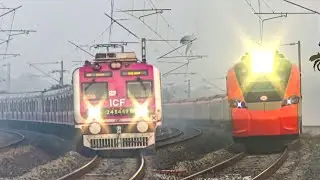 🧡1st Indian AC Sleeper Vande Bharat | 1st Commercial Run Dangerous Sharp Cruve