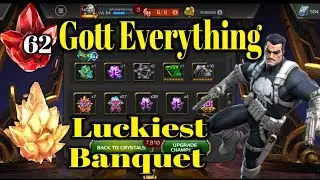 Luckiest Banquet 🥳🤩Gott Everything In 62 SUPERIOR BANQUETGRACE CRYSTAL | Mcoc Banquet event 
