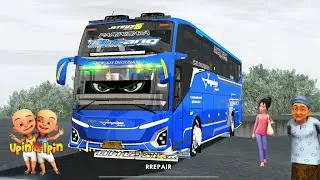 Upin dan ipin balik kampung naik bus bintang telolet seru‼️🥳 ELTIVISION