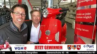 E-Roller gewinnen! Verlosung von schuhplus - Schuhe in &Uuml;bergr&ouml;&szlig;en - am c-Port Saterland Sedelsberg.