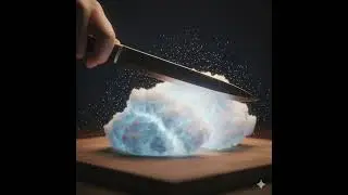 Whisper ASMR Cutting a Cloud: Fluffy Macro Visuals & Gentle Sounds