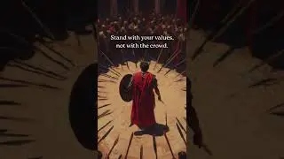 Stand alone if needed. Values matter more than approval. Real strength never follows the crowd.