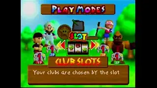 [Nintendo 64 Archive] Mario Golf - Character Showcase: Harry, Maple, Mario, Donkey Kong/ Club Slots