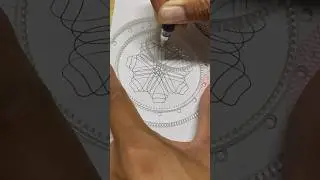 Enjoy with oval shape Spirograph #drawing #art #blackpen #shorts